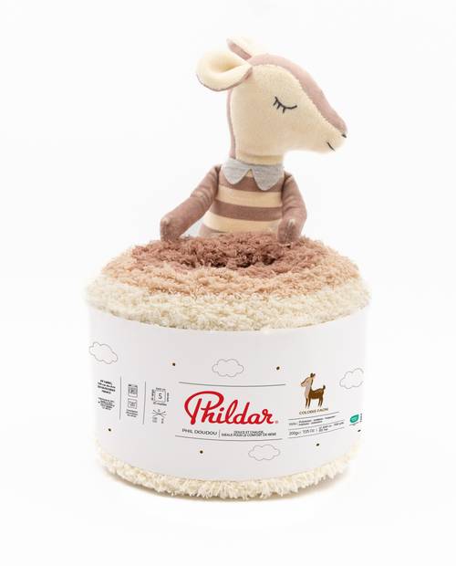 Phildar Phil Doudou Cuddly blanket with bear