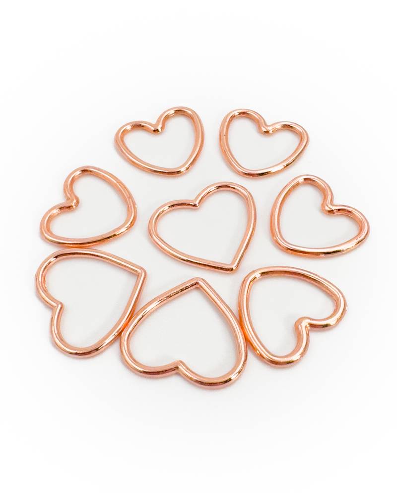 Vaste markeerringen Rose gold