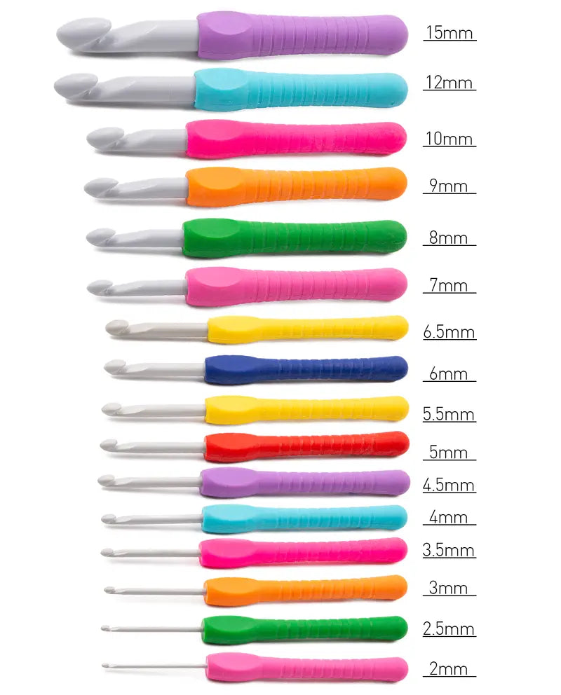 Ergonomische haaknaald "Multicolor"