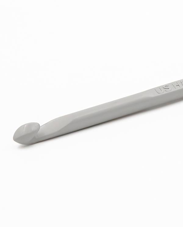 Aluminum crochet hook. Colour: Grey