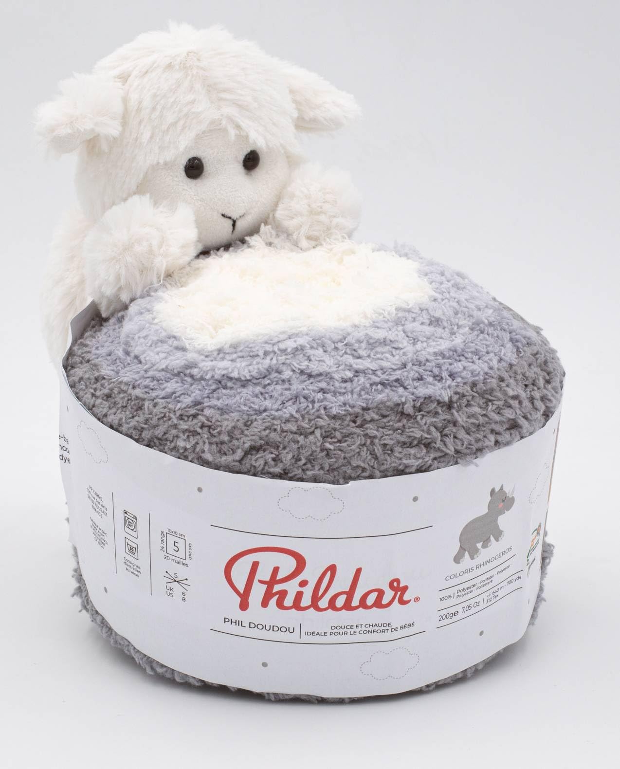 Phildar Phil Doudou Cuddly blanket with bear