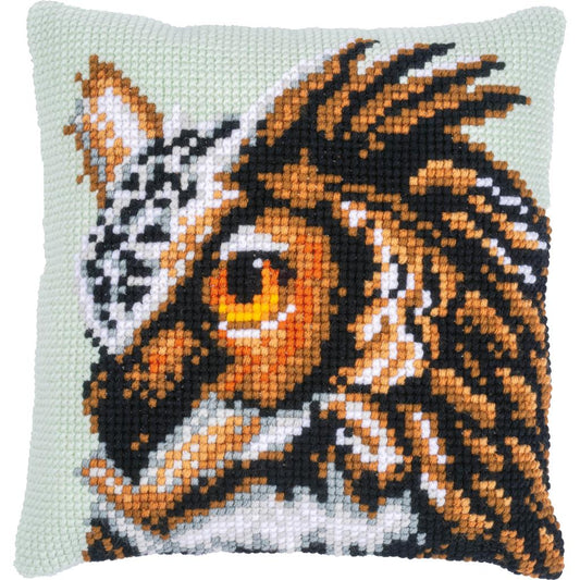 Cross stitch cushion kit Owl